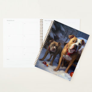 Agenda Decoração de Natal Pitbull Snowy Sleigh