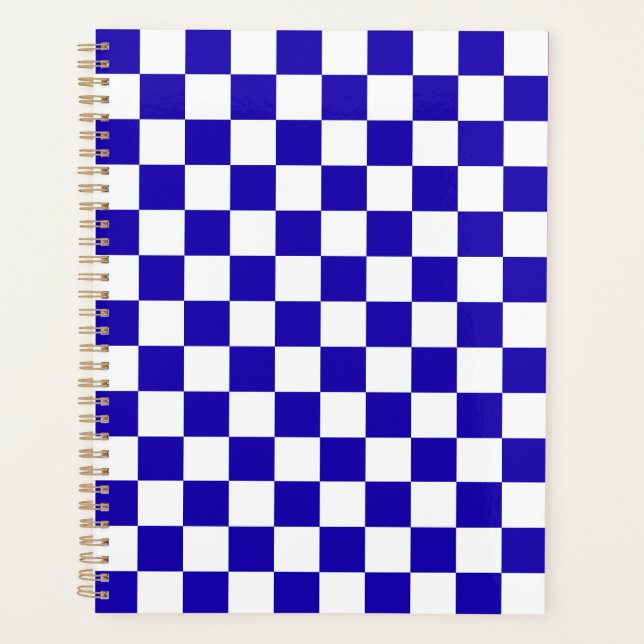 Agenda Deep blue checkered  (Frente)