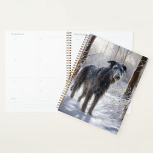 Agenda Deerhound Escocês Deixe-o nevar no Natal