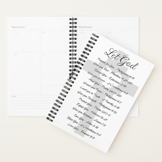 Agenda Deixe a inspiração das escrituras de Deus (Exibição)