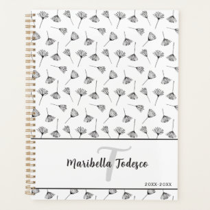 Agenda Delicar Arte Dandelion com Estilo Minimalista