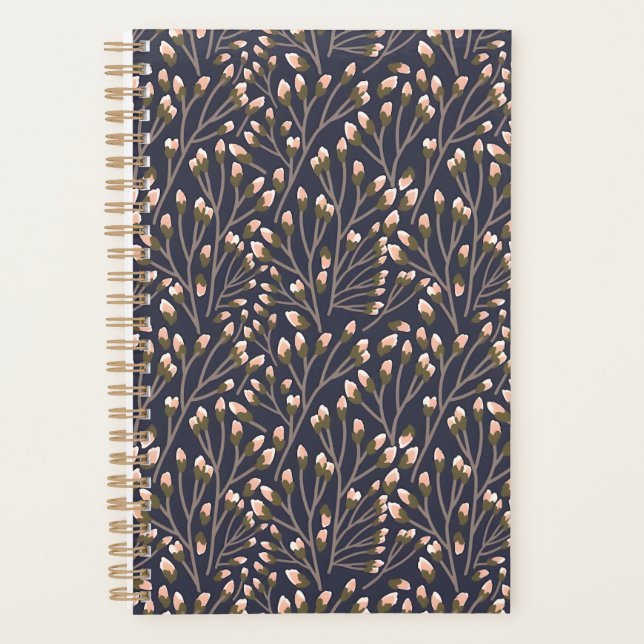 Agenda Delicate Pink Buds on Brown Branches (Frente)