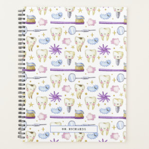 Agenda Dente de Aquarela   Dentista Higienista Dental  