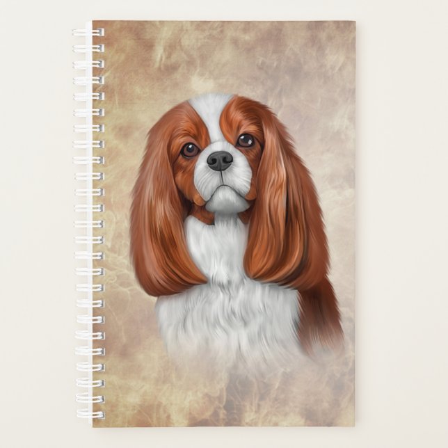 Agenda Desenhando Cavalier King Charles Spaniel (Frente)