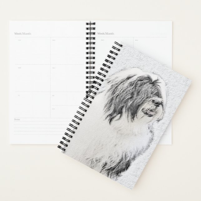 Agenda Desenho Collie Com Carapaça - Arte Cachorra Origin (Exibição)