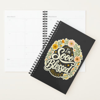 Agenda Desenho Cristão Floral Abençoado Baseado na Fé