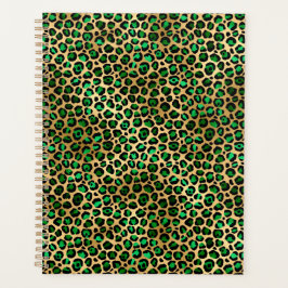 Agenda Desenho da Série Safari Esmeralda e Ouro 8