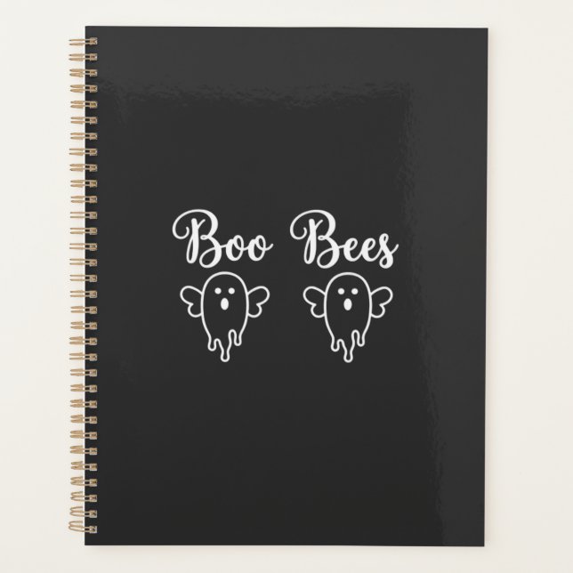 Agenda Desenho de Fantasma do Halloween das Abelhas Boo (Frente)