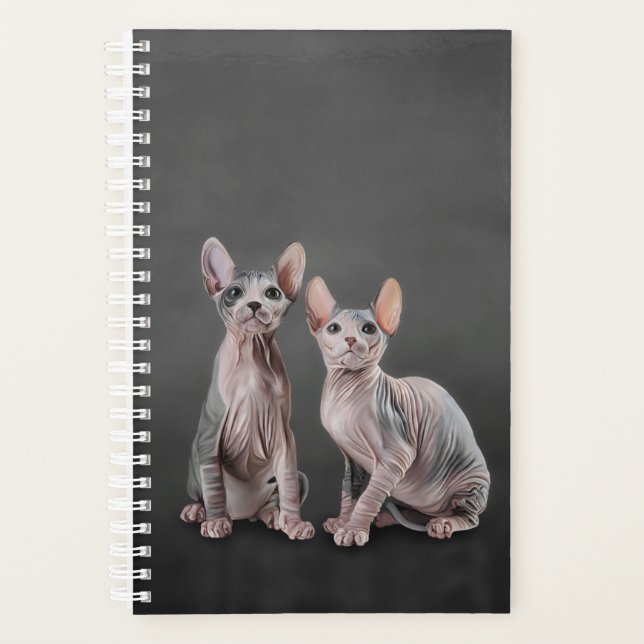 Agenda Desenho de Sphynx kitten (Frente)