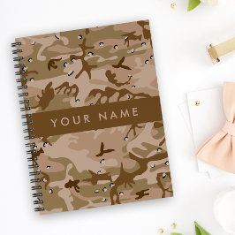 Agenda Desert Camouflage Pebbles, o teu nome Personaliza