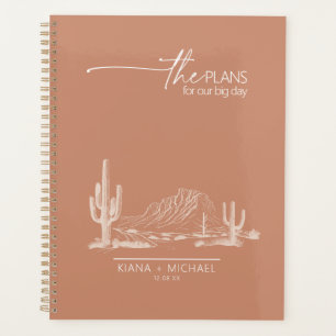 Agenda Desert Vibes Landscape Wedding Terra Cotta ID1019