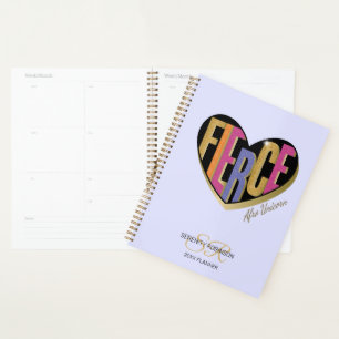 Agenda Design Afro Unicórnio Coração Feroz