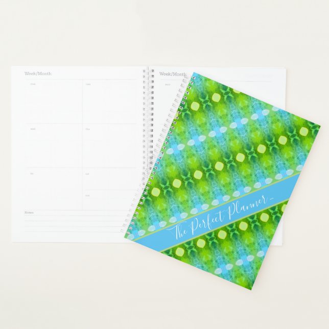 Agenda Design com padrão com azul (Exibição)