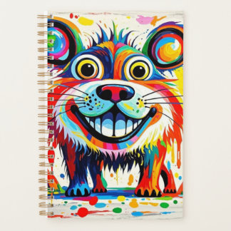 Agenda Design de abstrato de arte colorida