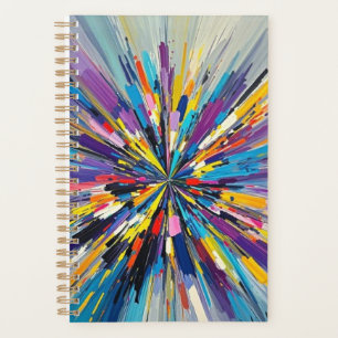 Agenda Design de abstrato de arte expressa poster