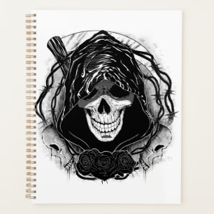 Agenda Design de arte do crânio