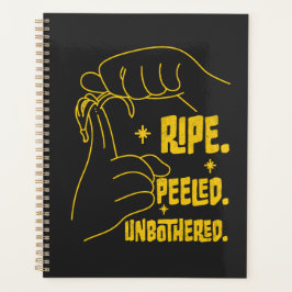 Agenda Design de Banana em ASL - Madura, Descascada, Impa