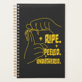 Agenda Design de Banana em ASL - Madura, Descascada, Sem 