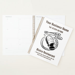 Agenda Design de Calendário de Reservas de Restaurantes