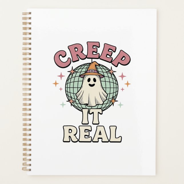 Agenda Design de Camisa de Halloween Creep It Real Ghost  (Frente)