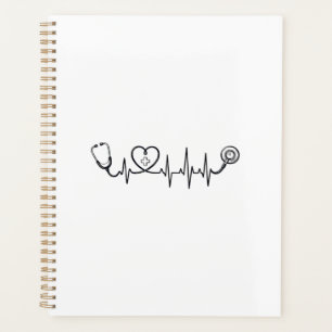 Agenda Design de Camisa Vetorial de Estetoscópio de Batim