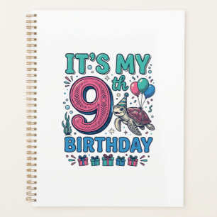 Agenda Design de Camisa Vintage Infantil Tartaruga de Ani