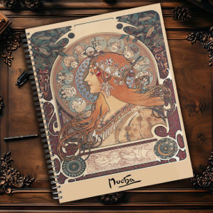 Agenda Design de Cartaz Antigo Art Nouveau