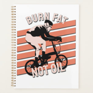 Agenda Design de Cavaleiro de Bicicleta Engraçado - Gordu