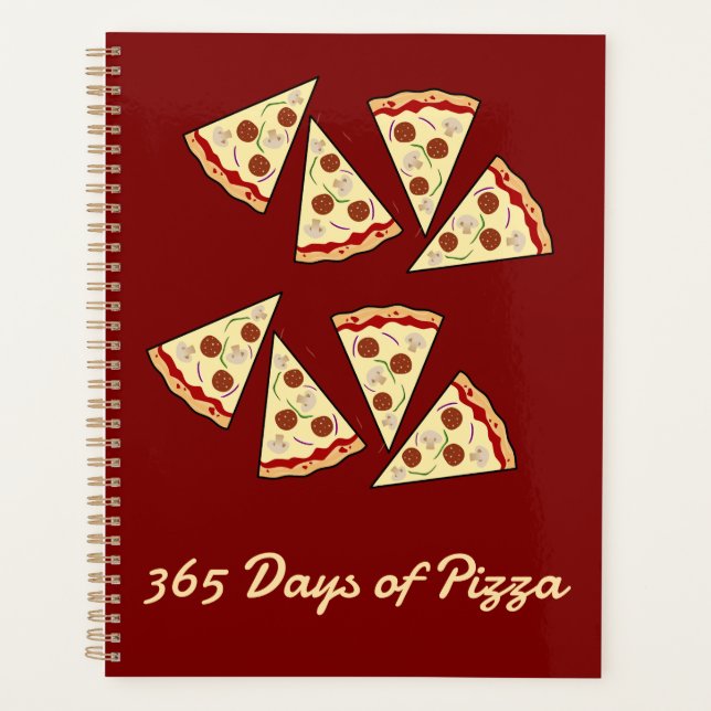 Agenda Design de Fatias de Pizza (Frente)