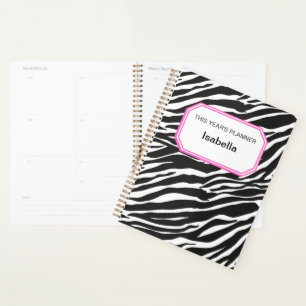 Agenda Design de IMPRESSÃO ZEBRA Planeador a 12 meses