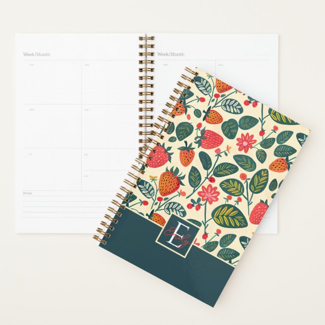 Agenda Design de Morango Personalizado (Exibição)