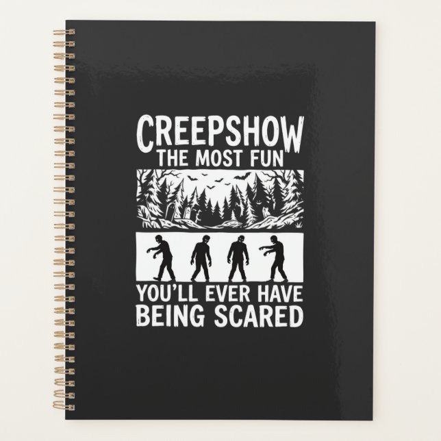 Agenda Design de Vetor de Terror Assustado de Zumbi de Ha (Frente)
