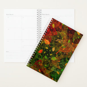 Agenda Design decorativo colorido do outono