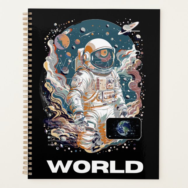 Agenda Design do Astronauta Mundial (Frente)