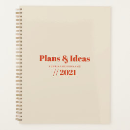 Agenda Design do Planador Minimalista da Tipografia