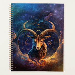 Agenda Design em Aquarela do Signo de Capricórnio