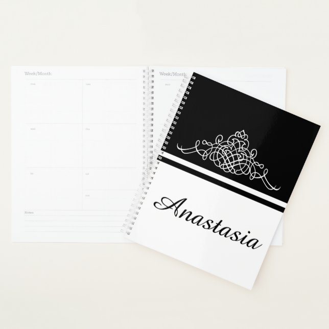 Agenda Design floral elegante (Exibição)
