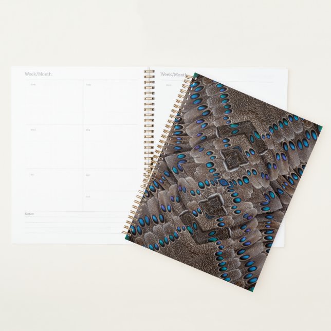Agenda Design Fractal Pena de Faisão (Exibição)