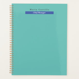 Agenda Design Minimalista Azul Simples