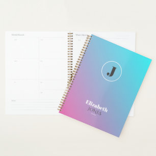 Agenda Design minimalista em cores pastosas