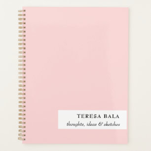 Agenda Design Minimalista Rosa Bege 2026