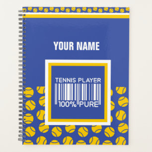 Agenda Design personalizado para jogadores Tênis, treina