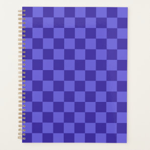 Agenda Design Simétrico de Xadrez Azul