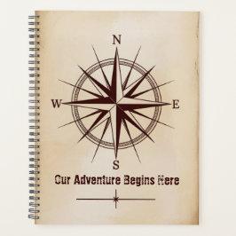 Agenda Destination Coordinates Compass | Travel Wedding