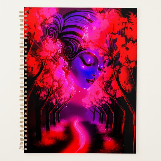 Agenda Deusa Neon na Floresta Encantada (Frente)