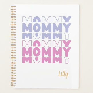 Agenda Dia de as mães Personalizado de Cor do Pastel Mode