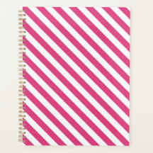 Diagonal pink and white stripes pattern