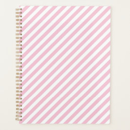 Agenda Diagonal white and pink stripes pattern