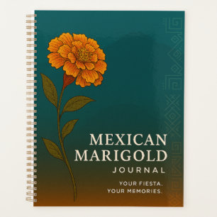 Agenda Diário da Marigold Mexicana: Caderno Inspirado na