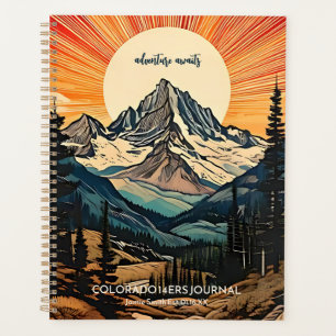 Agenda Diário de Arte da Montanha Colorado Fourteener CO